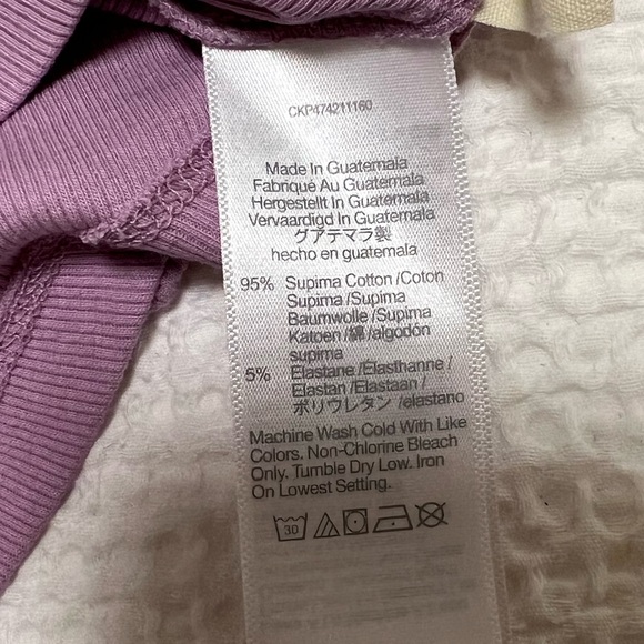 Madewell Supima Rib ‘90s Tank in Vibrant Lilac - Picture 6 of 9